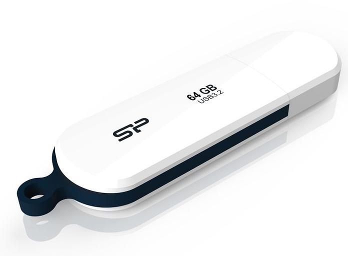 Silicon Power USB Drive 64GB Blaze B32, USB 3.2, Белый фото 2