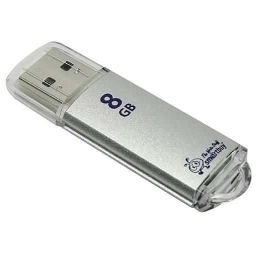 Smartbuy USB Drive 8Gb V-Cut series Silver SB8GBVC-S фото 1