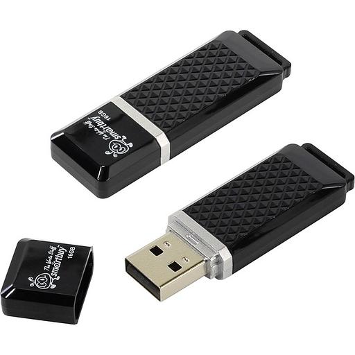 Smartbuy USB Drive 16Gb Quartz series Black SB16GBQZ-K фото 1