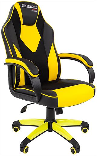 Офисное кресло Chairman game 17 Россия экопремиум черный/желтый (7028515) фото 1