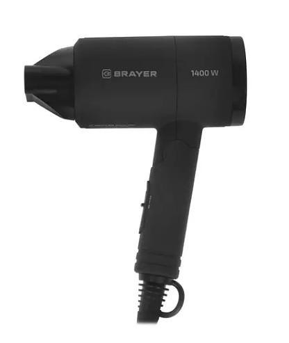 BRAYER 3040BR Фен,1400 Вт, 2 скорости, узкий концентратор складная ручка, съемный фильтр, 1,8 м фото 1