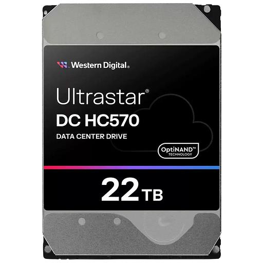 Жесткий диск Western Digital Ultrastar DC HС570 HDD 3.5" SATA 22Tb, 7200rpm, 512MB buffer, 512e (0F48155), 1 year (WUH722222ALE6L4) фото 1