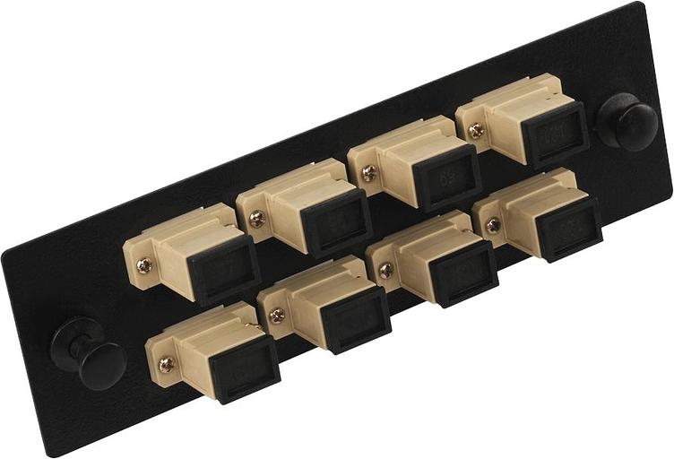 Адаптерная панель для кроссов LAN-FOBM с 8 дуплексными адаптерами LC/OS2 (LAN-APM-8x2LC/OS2) фото 4