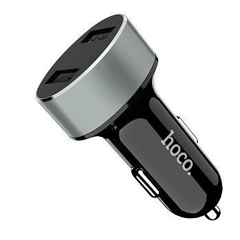 HOCO HC-76605 Z26/ Авто ЗУ + LED дисплей/ 2 USB/ Выход: 10.5W/ Black фото 1