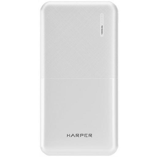 Harper Аккумулятор внешний портативный PB-10011 White (10 000mAh; Тип батареи Li-Pol; Выход 5V/2,1A; LED индикатор) фото 1