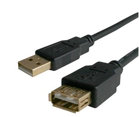 Bion Кабель удлинительный USB 2.0 A-A (m-f), 3м, черный [BXP-CCP-USB2-AMAF-030] фото 2