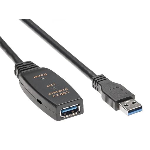 AOpen ACU827A-15M Кабель-адаптер USB3.0-repeater, удлинительный активный Af> 15м iOpen (Aopen/Qust) [4895182217355] фото 1