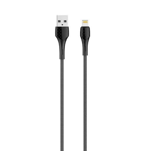 LDNIO LD_B4515 LS522/ USB кабель Lightning/ 2m/ 2.4A/ LED подсветка/ медь: 112 жил/ Gray фото 1