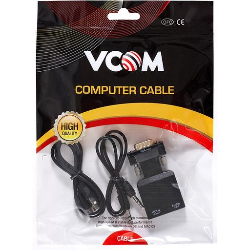VCOM CA337A Переходник VGA(M)+audio+microUSB --> HDMI(F)1080*60Hz, VCOM [4895182225152] фото 8