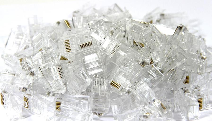 VCOM VNA2200-1/100 Коннекторы RJ-45 для UTP кабеля 5 кат. ( 100 шт.)[6937510884001] фото 1