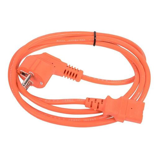 VCOM Кабель питания 220V 1.8 м (Европейский стандарт) оранжевый фото 1