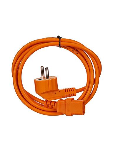 VCOM Кабель питания 220V 1.8 м (Европейский стандарт) оранжевый фото 2