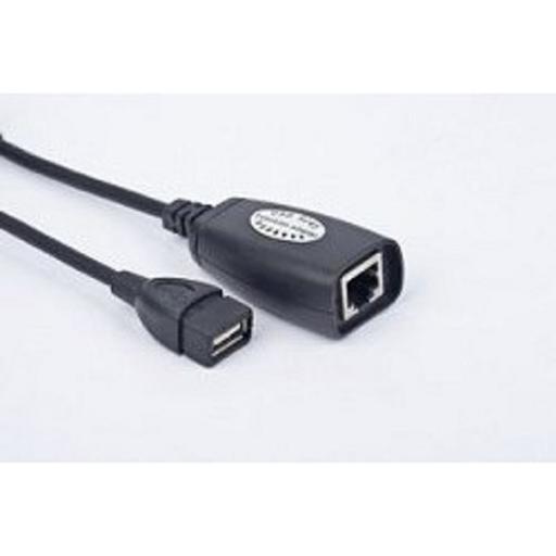 Gembird UAE-30M USB 2.0 кабель удлинительный AM/AF/RJ45Fx2 по витой паре фото 1