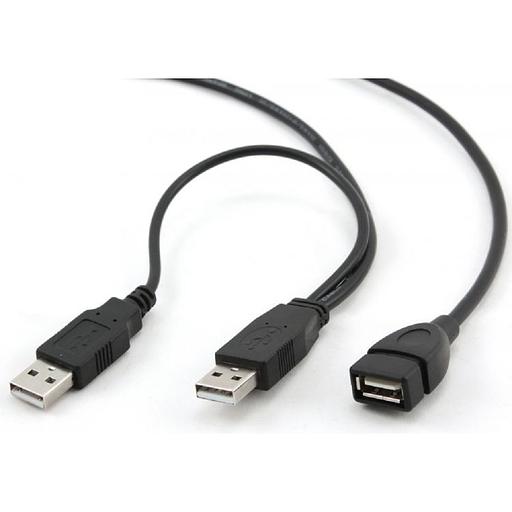 Cablexpert Кабель удлинитель USB2.0 Pro 2xAM/AF, 1.8м, экран, черный, пакет (CCP-USB22-AMAF-6) фото 1