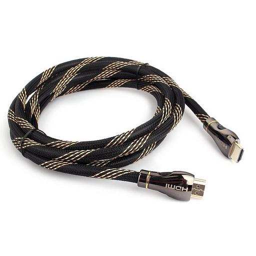 Кабель HDMI Cablexpert CCP-HDMI8K-2.5M, 2.5м, v2.1, 8K, 19M/19M, черный, позол.разъемы, экран, пакет фото 1