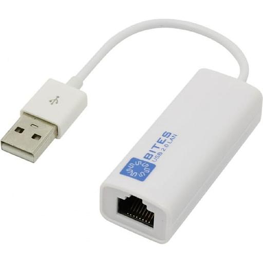 5bites UA2-45-02WH Кабель-адаптер USB2.0 -> RJ45 10/100 Мбит/с, 10см фото 1