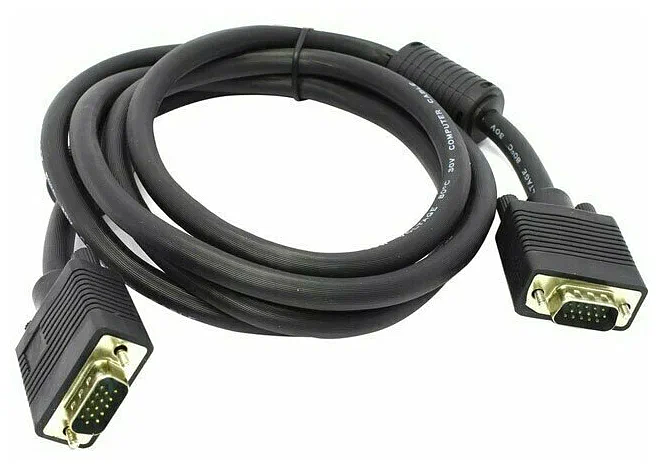 Exegate EX169516RUS Кабель монитор - SVGA card (15M -15M) 10м 2 фильтра Exegate позолоченные разъемы, экранирование фото 1