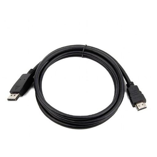 Bion Кабель DisplayPort - HDMI, 20M/19M, однонаправленный конвертор сигнала с DisplayPort в HDMI, экран, 1,8м, черный [BXP-CC-DP-HDMI-018] фото 1