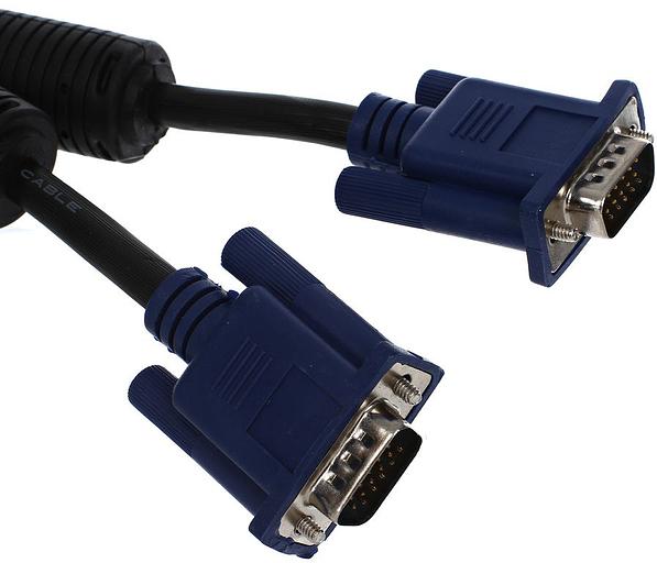 VCOM VVG6448-1.8M(O) Кабель монитор-SVGA card (15M-15M) 1,8м 2 фильтра[6937510840526] фото 2