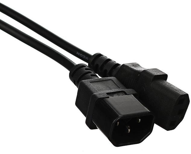 VCOM CE001-CU0.5-1.8 Кабель монитор - компьютер 220V (UPS -> устройство) 3G*0.5mm2, 1.8м фото 1