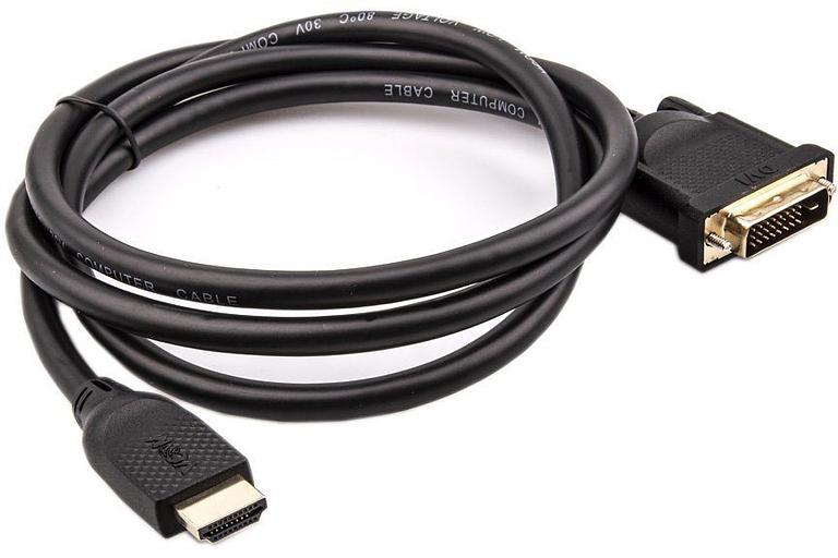 VCOM CG484G-1.5M Кабель HDMI AM/DVI(24+1)M, 1.5м, CU, 1080P@60Hz, VCOM фото 1