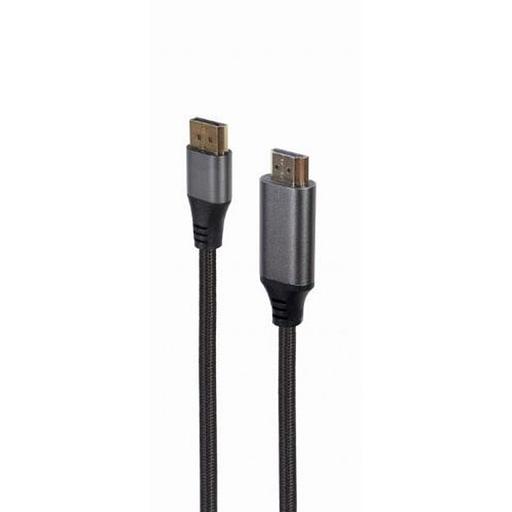 Кабель DisplayPort-HDMI Cablexpert, 4K, 1.8м, 20M/19M, черный, экран, пакет (CC-DP-HDMI-4K-6) фото 1