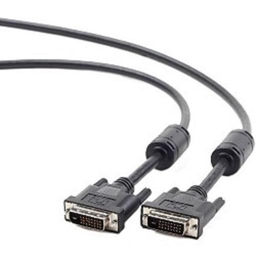 Кабель DVI-D single link Gembird/Cablexpert, 19M/19M, 1.8м, черный, экран, феррит.кольца, пакет (CC-DVI-BK-6) фото 1
