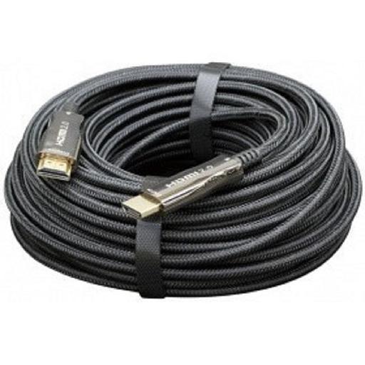 Активный оптический кабель HDMI Cablexpert, 50м, v2.0, 19M/19M, AOC Premium Series, позол.разъемы, экран, коробка (CCBP-HDMI-AOC-50M) фото 1