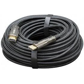 Активный оптический кабель HDMI Cablexpert, 80м, v2.0, 19M/19M, AOC Premium Series, позол.разъемы, экран, коробка (CCBP-HDMI-AOC-80M) фото 1