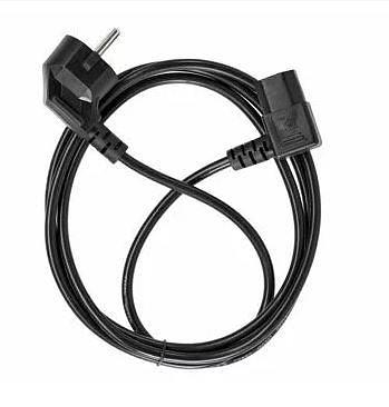 Telecom TE021DA-CU0.75-1.8M Кабель комп - розетка 220V EU (угол-угол) 3GX0,75mm2, 1,8m, медь, Telecom фото 1