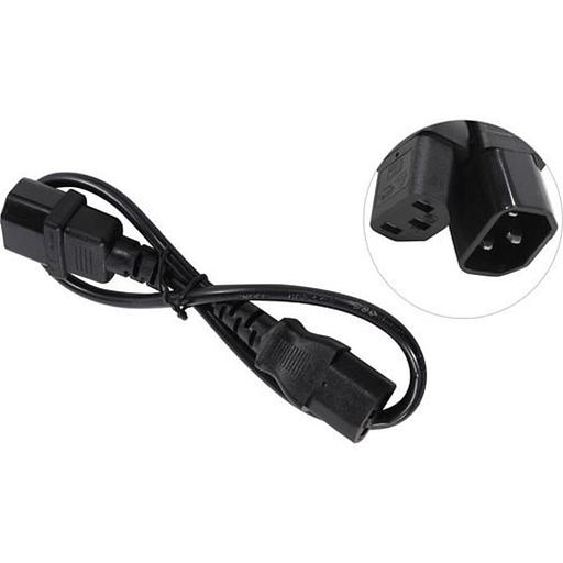 Exegate EP280619RUS Кабель монитор - компьютер (UPS->устройство) ExeGate Power EC-0,5P (IEC 320 С13->С14) VDE-250V-3*0.5mm2-медь, черный, 0.5м. фото 1