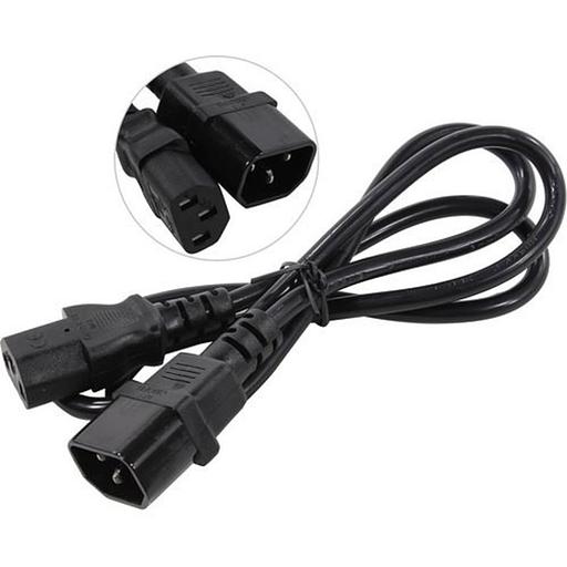 Exegate EP280622RUS Кабель монитор - компьютер (UPS->устройство) ExeGate Power EC-1P (IEC 320 С13->С14) VDE-250V-3*0.75mm2, медь, черный,1.0м. фото 1