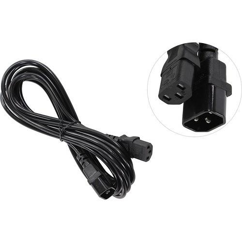 Exegate EP280630RUS Кабель монитор - компьютер (UPS->устройство) ExeGate Power EC-5P (IEC 320 С13->С14) VDE-250V-3*0.5 mm2, медь, черный, 5м. фото 1