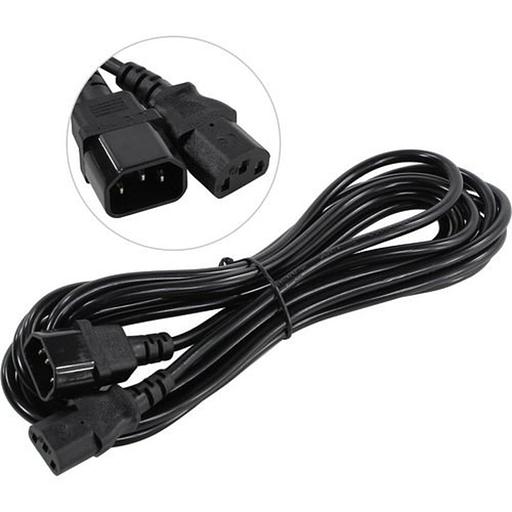 Exegate EP280632RUS Кабель монитор - компьютер (UPS->устройство) ExeGate Power EC-5P (IEC 320 С13->С14) VDE-250V-3*1.0mm2, медь, черный, 5м. фото 1