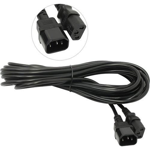 Exegate EP280634RUS Кабель монитор - компьютер (UPS->устройство) ExeGate Power EC-10P (IEC 320 С13->С14) VDE-250V-3*1.0mm2, медь, черный, 10м. фото 1