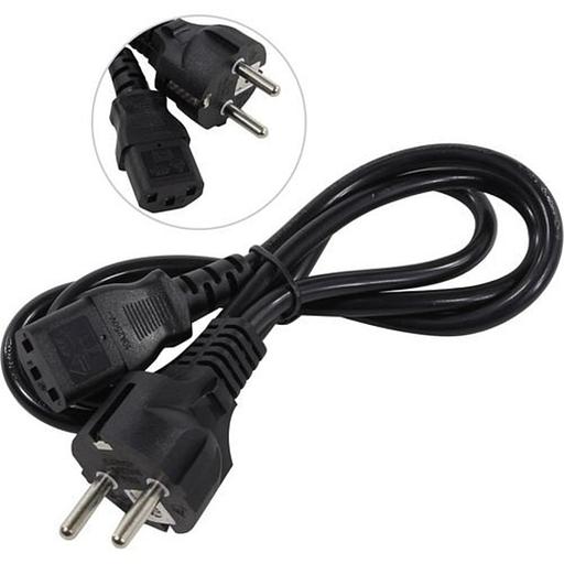 Exegate EP280641RUS Кабель питания ExeGate Power PC-1P (Евровилка Schuko->С13) VDE-250V-3*0.75mm2, медь, черный, 1.0м. фото 1