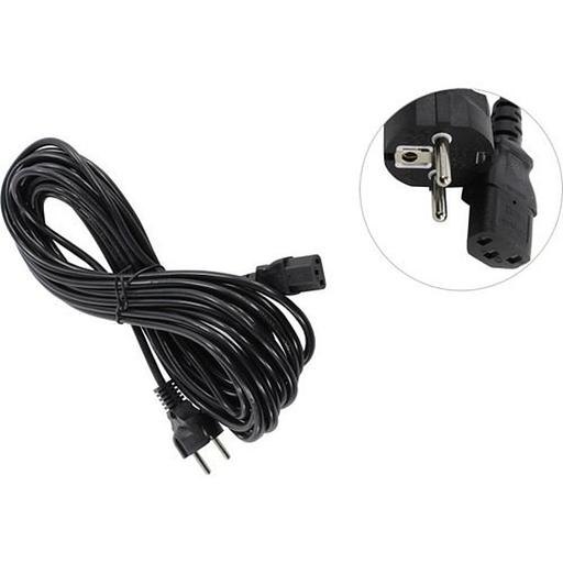 Exegate EP280656RUS Кабель питания ExeGate Power PC-10P (Евровилка Schuko->С13) VDE-250V-3*0.75mm2, медь, черный, 10м. фото 1