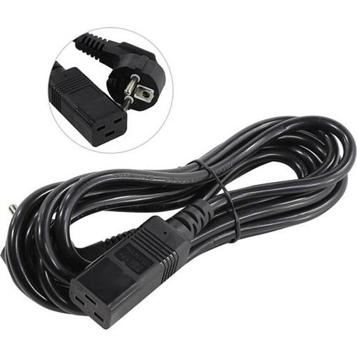 Exegate EP280670RUS Кабель питания ExeGate Power PC19-3P (Евровилка Schuko->С19) VDE-250V-3*1.5mm2, медь, черный, 16А, 3м. фото 1