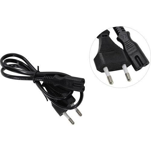 Exegate EP280674RUS Кабель питания ноутбуков, аудио/видео ExeGate Power PCN-7,5P (Евровилка CEE7/16->С7) VDE-250V-2*0.5mm2, медь, черный, 0.75м. фото 1