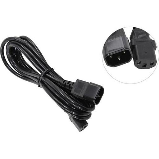 Exegate ES280989RUS Кабель монитор - компьютер (UPS->устройство) ExeGate Special EC-3S (IEC 320 С13->С14) 3*0.5mm2, CCA, черный, 3м. фото 1