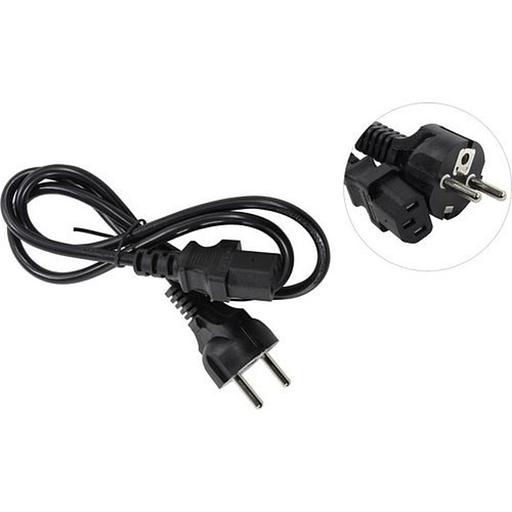 Exegate ES280992RUS Кабель питания ExeGate Special PC-1S (Евровилка Schuko->С13) 3*0.5mm2, CCA, черный, 1.0м. фото 1