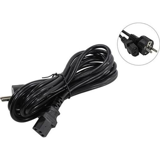 Exegate ES280996RUS Кабель питания ExeGate Special PC-3S (Евровилка Schuko->С13) 3*0.75mm2, CCA, черный, 3м. фото 1