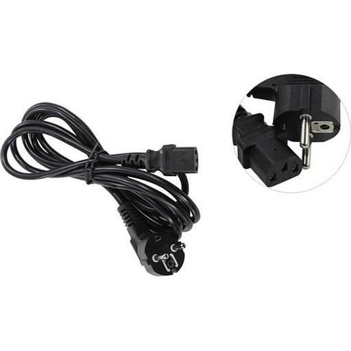 Exegate ES281001RUS Кабель питания ExeGate Special PC-3S (Евровилка угловая Schuko->С13) 3*0.75mm2, CCA, черный, 3м. фото 1