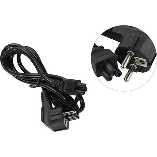 Exegate ES281010RUS Кабель питания ноутбуков ExeGate Special PC5-1,8S (Евровилка Schuko->С5) 3*0.75mm2, ССА, черный, 1.8м. фото 1