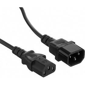 Exegate EP280621RUS Кабель монитор-компьютер (UPS->уст-во) ExeGate Power EC-1P (С13->С14) VDE-250V-3*0,5-CU, 6A, 1м фото 1