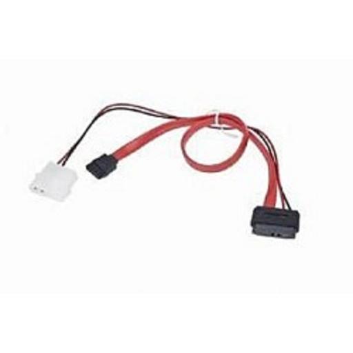 Gembird/Cablexpert Кабель Combo miniSATA, molex+SATA/miniSATA, 6pin+7pin, (длина инт-35см, пит-30см),(CC-SATA-C2) фото 1
