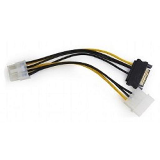 Cablexpert Разветвитель питания Molex+SATA->PCI-Express 8pin, для подключения в/к PCI-Е (8pin) к б/п ATX (CC-PSU-82) фото 1
