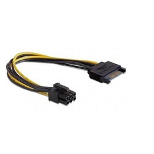 Cablexpert Разветвитель питания SATA->PCI-Express 6pin, для подключения в/к PCI-Е (6pin) к б/п ATX (CC-PSU-SATA) фото 1