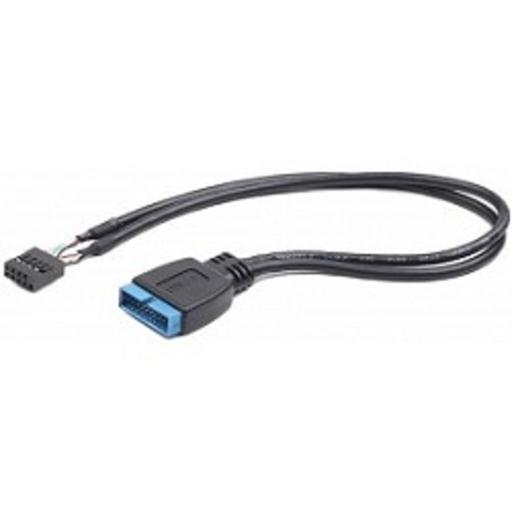Cablexpert Внутренний USB2 - USB3 кабель, 9pin/19pin, 0.3m (CC-U3U2-01) фото 1