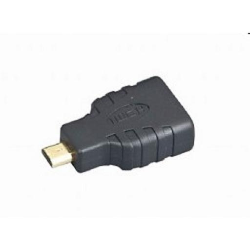 Gembird Переходник HDMI-microHDMI 19F/19M, золотые разъемы, пакет [A-HDMI-FD] фото 1
